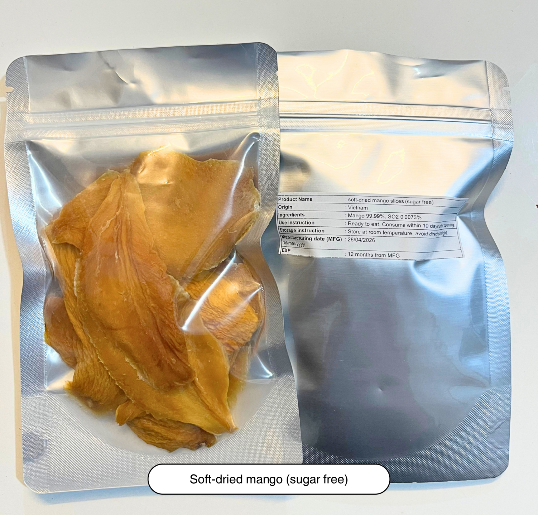 Soft Dried Mango Sugar free
